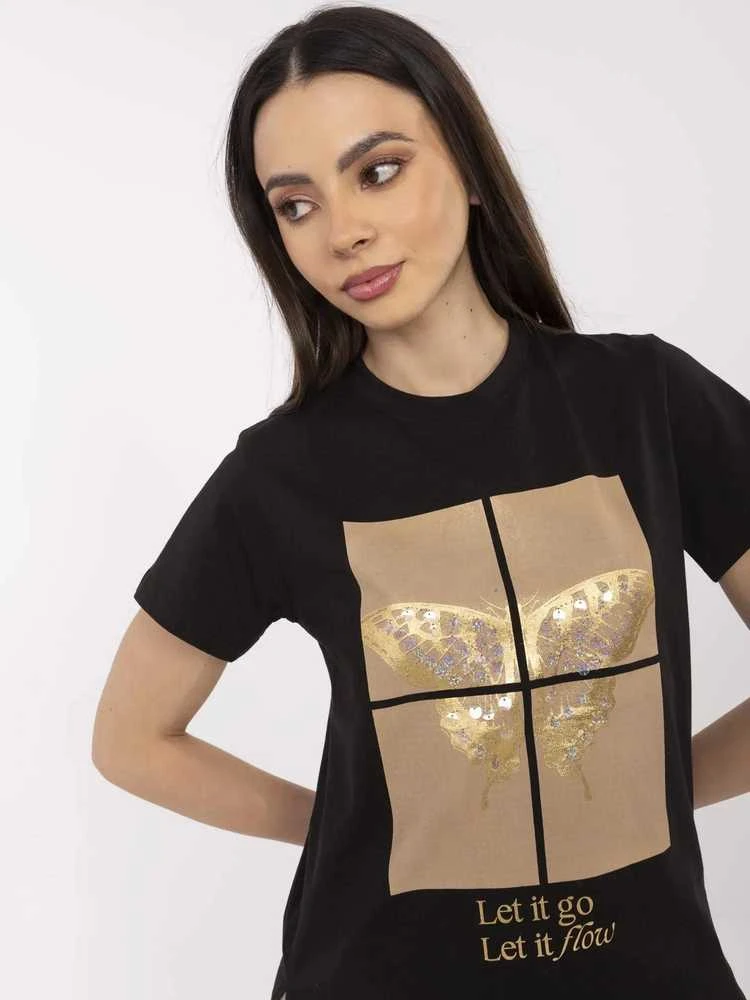 Calimera T-shirt-CLM-TS-1704.85-juoda