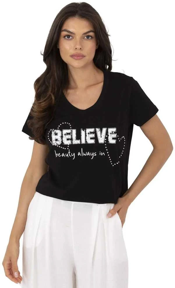 Calimera T-shirt-CLM-TS-1726.87-juoda