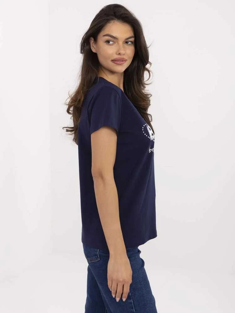 Calimera T-shirt-CLM-TS-1726.87-tamsiai mėlyna