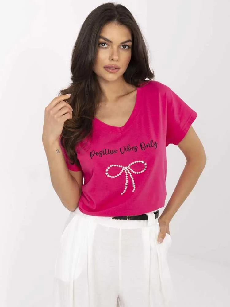 Calimera T-shirt-CLM-TS-1727.90-fuksjowy