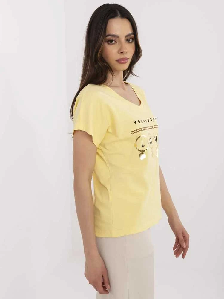 Calimera T-shirt-CLM-TS-1729.86-geltona