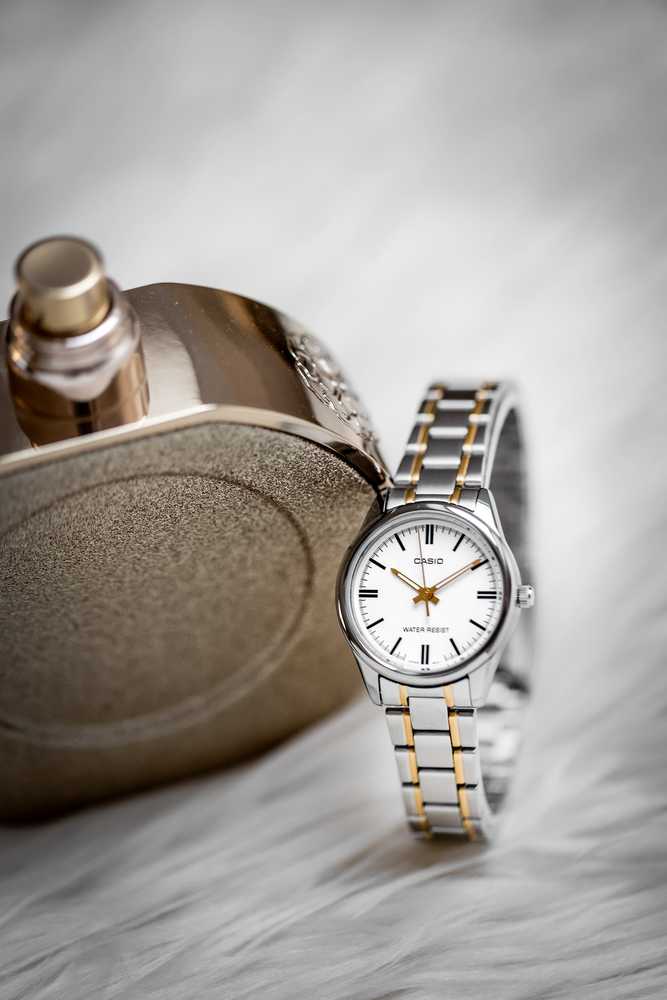 CASIO LTP-V005SG-7A moteriškas laikrodis (zd586i) + dėžutė
