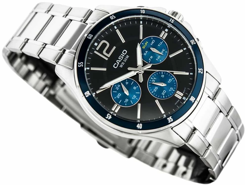 Vyriškas laikrodis CASIO MTP-1374D-2AV (zd063c) + BOX
