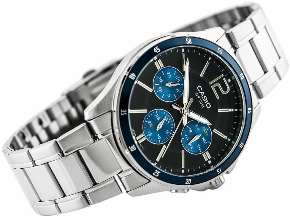Vyriškas laikrodis CASIO MTP-1374D-2AV (zd063c) + BOX