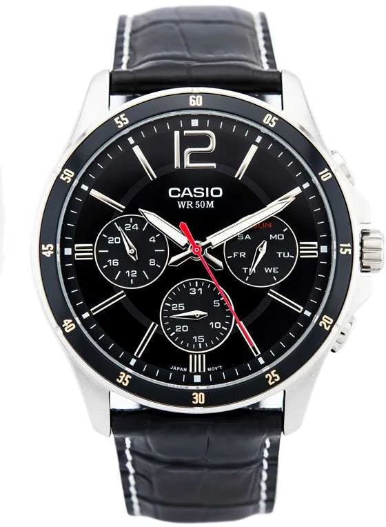 Laikrodis vyrams CASIO MTP-1374L 1AV (zd064b) + dėžutė