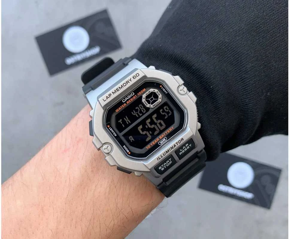 CASIO Sports WS-1400H-1B VYRIŠKAS LAIKRODIS + DĖŽĖ