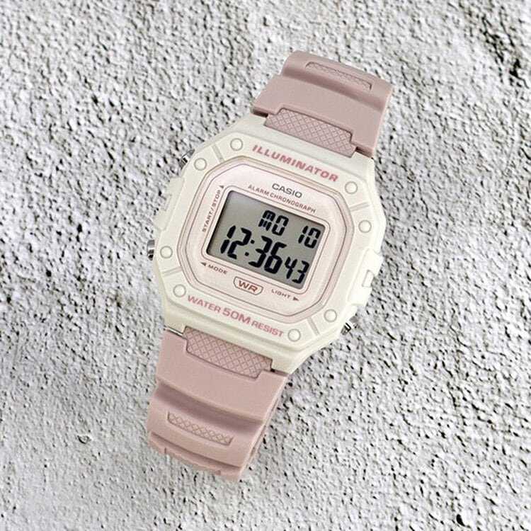 CASIO UNISEX LAIKRODIS W-218HC-4A2 + DĖŽUTĖ (zd208i)