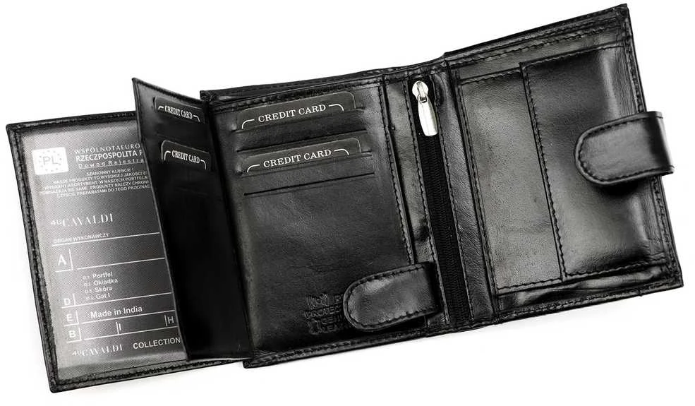 Piniginė vyrams Cavaldi 0001L-P-BS RFID