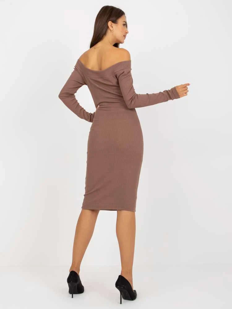 City Donna Suknelė-EM-SK-674.26P-ruda