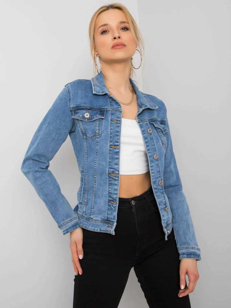 Denim Innovative Desing Striukė moterims-NM-DE-KR-19040.31-mėlyna