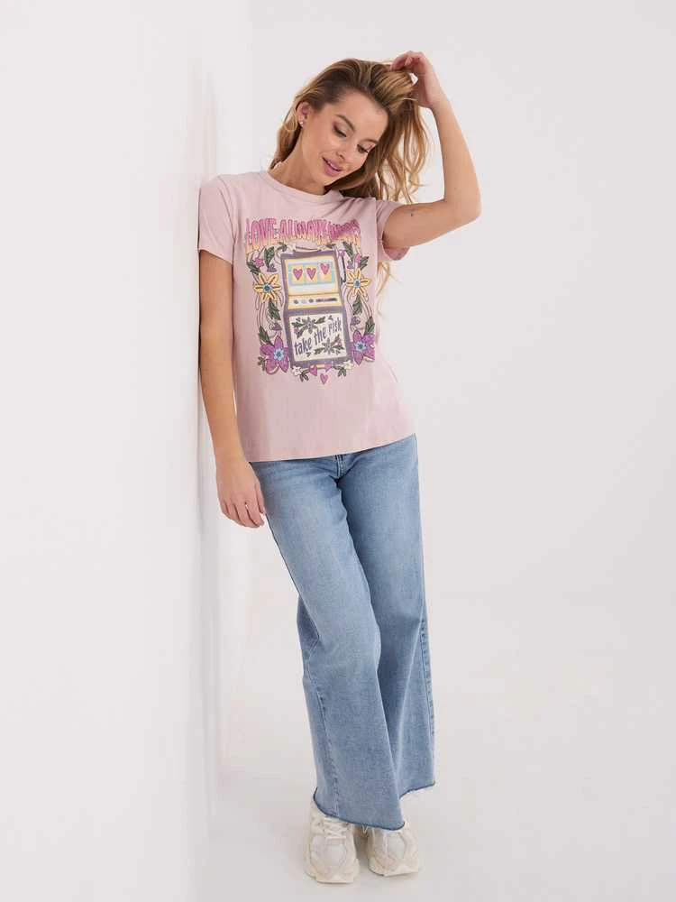 Eight 2 Nine T-shirt-D12048M02556K-jasny rožinė