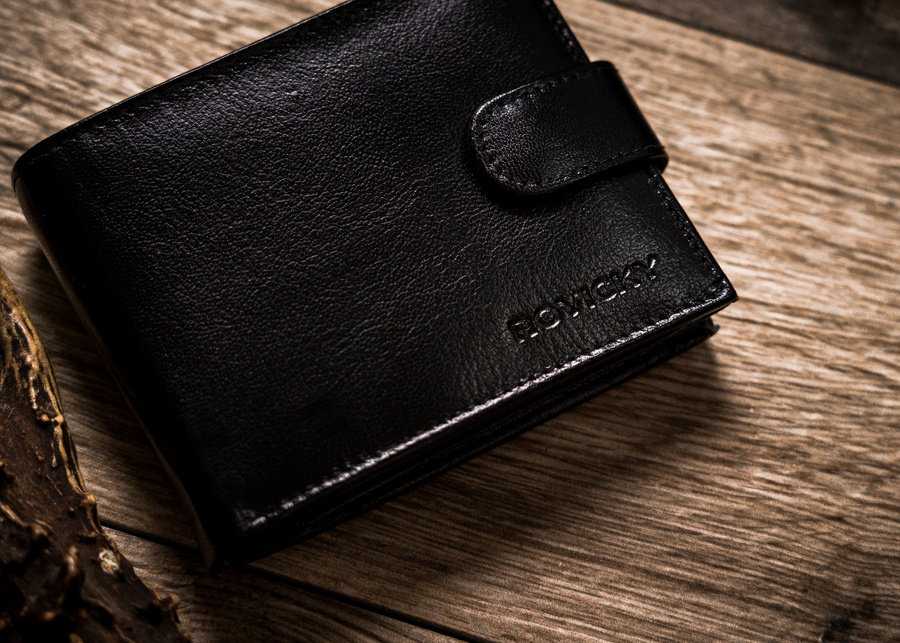 Elegantiška vyriška piniginė su RFID Protect apsaugos nuo nugriebimo sistema. Rovicky