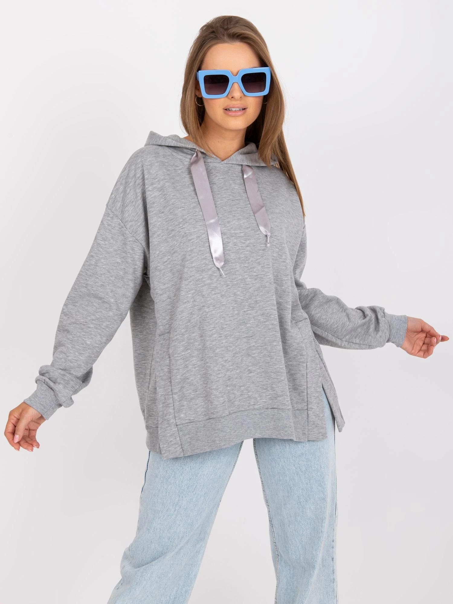 Ex Moda Megztinis-EM-BL-402.15P-pilka