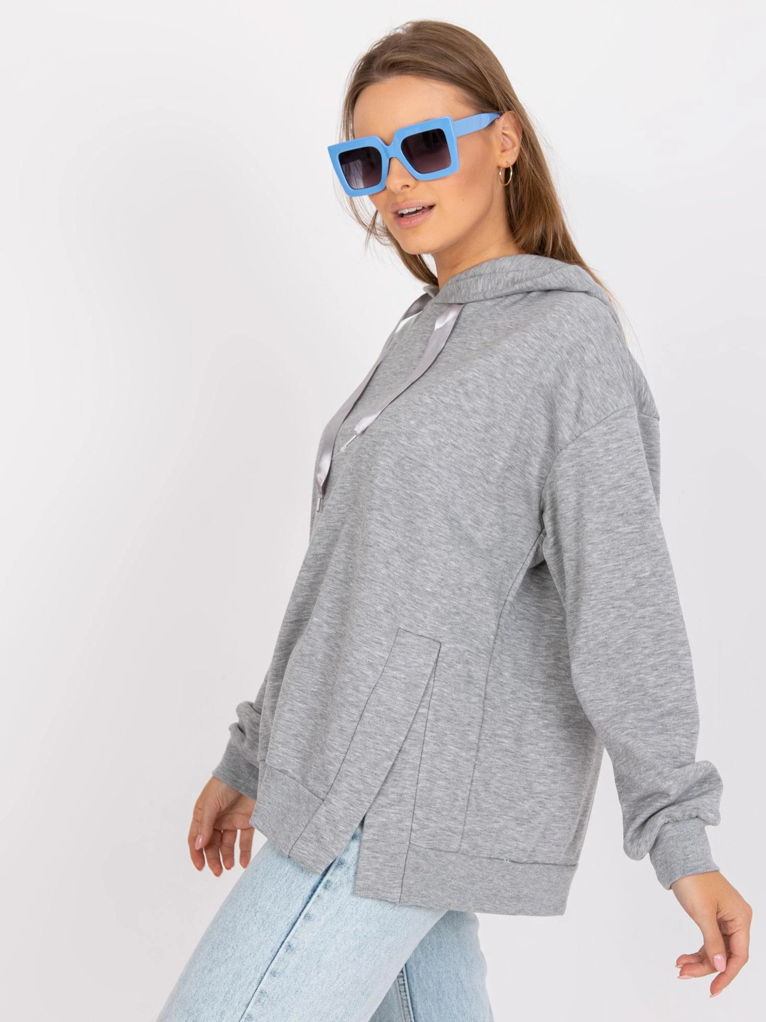 Ex Moda Megztinis-EM-BL-402.15P-pilka