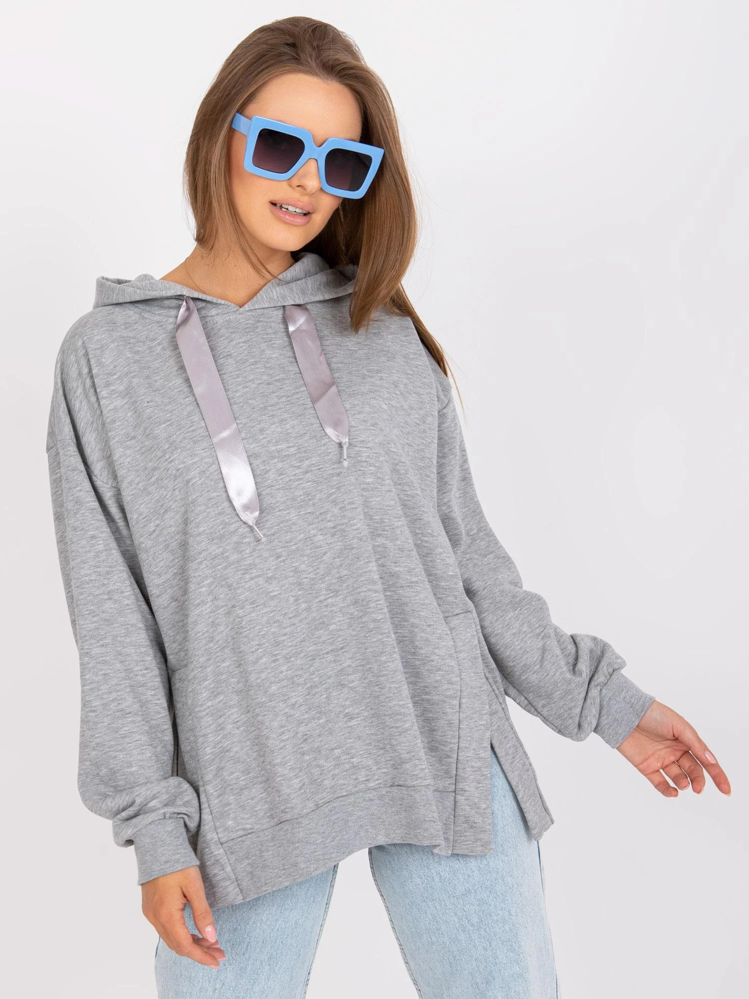 Ex Moda Megztinis-EM-BL-402.15P-pilka