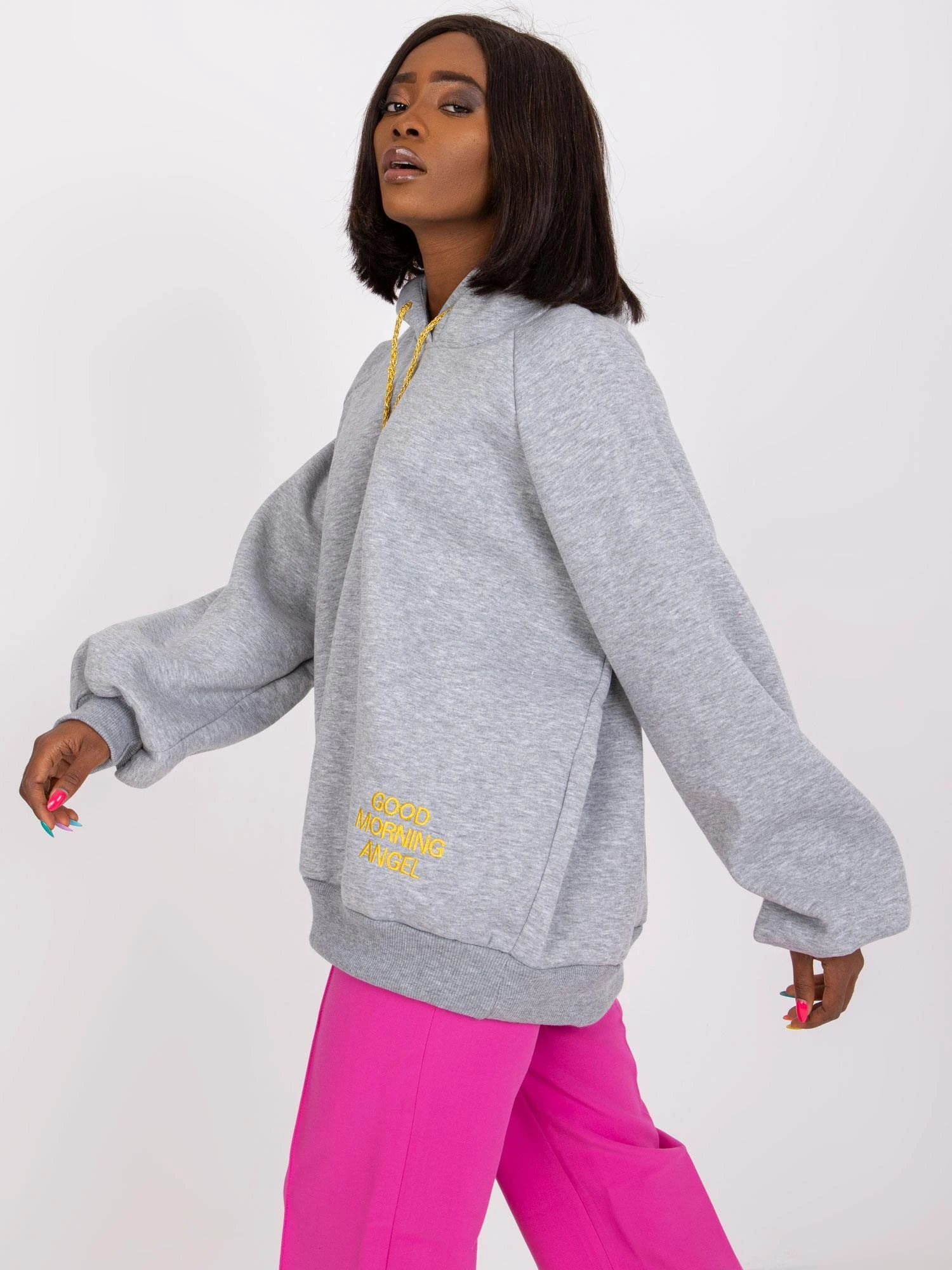 Ex Moda Megztinis-EM-BL-407.06-pilkas
