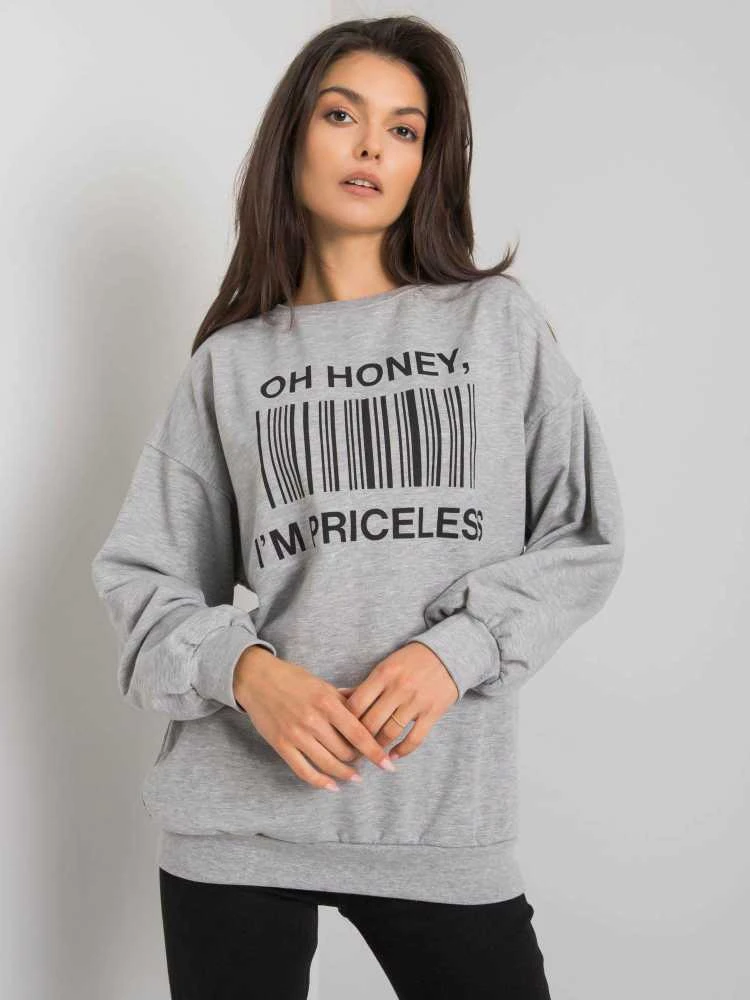 Ex Moda Megztinis-EM-BL-536/1U.84P-pilkas