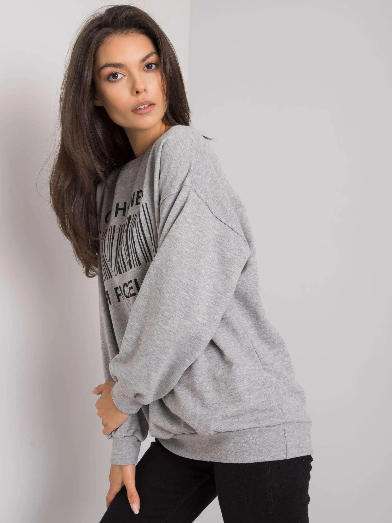 Ex Moda Megztinis-EM-BL-536/1U.84P-pilkas