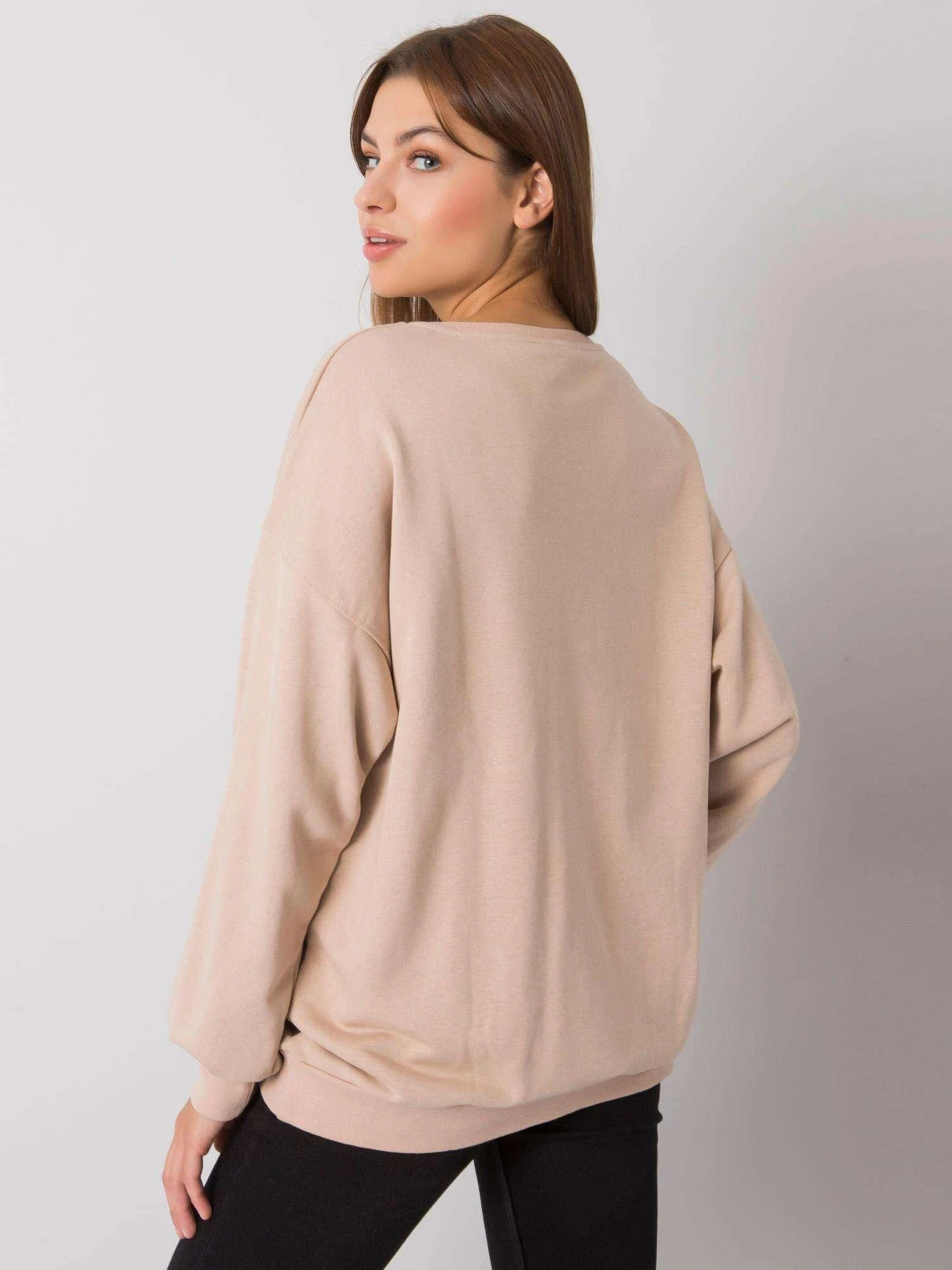 Ex Moda Megztinis-EM-BL-536/1U.84P-smėlio spalvos