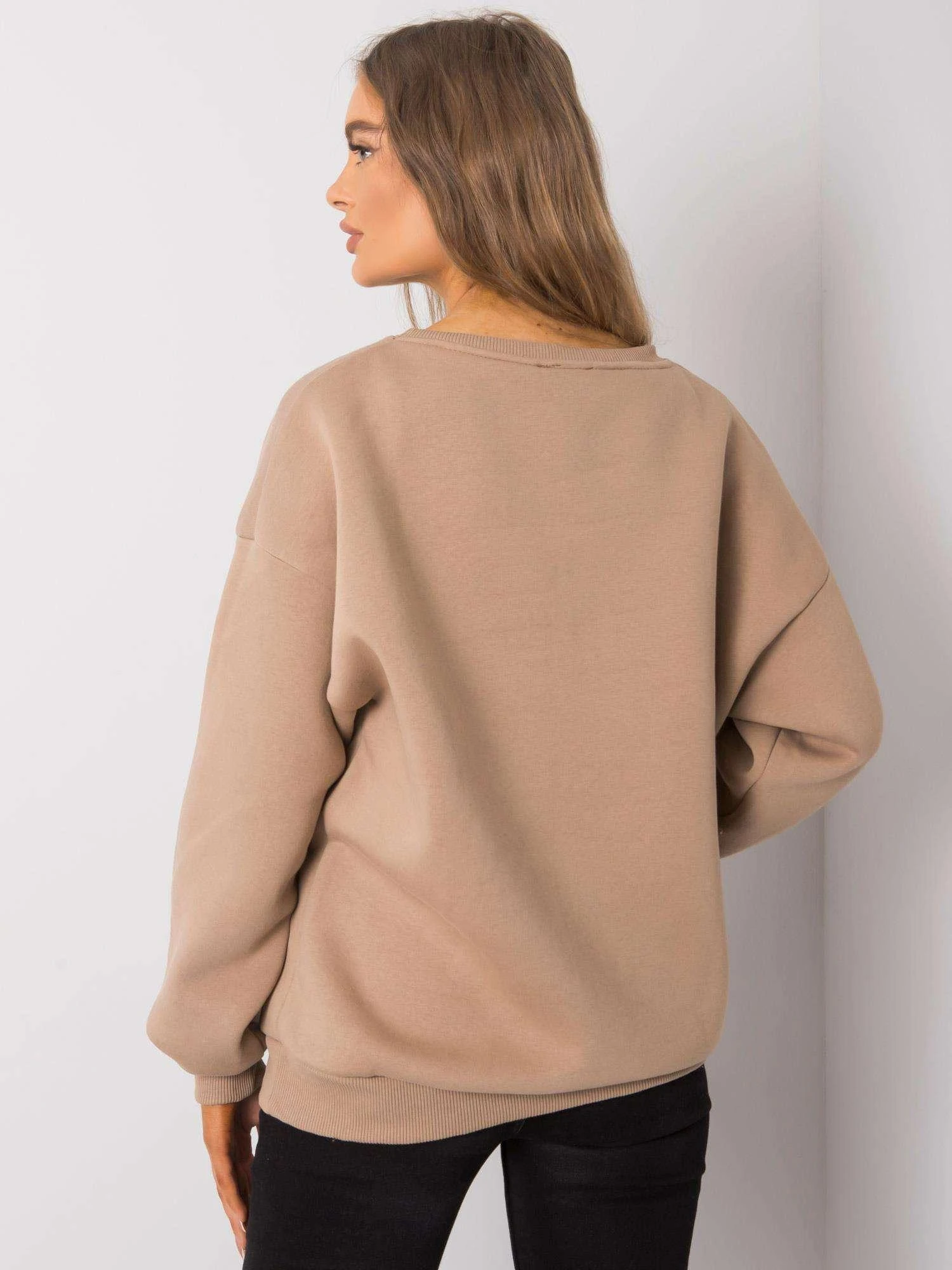 Ex Moda Megztinis-EM-BL-617-1.34X-smėlio spalvos