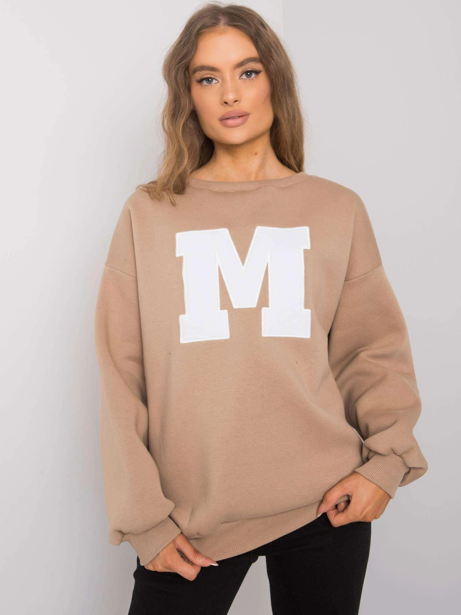 Ex Moda Megztinis-EM-BL-617-1.34X-smėlio spalvos