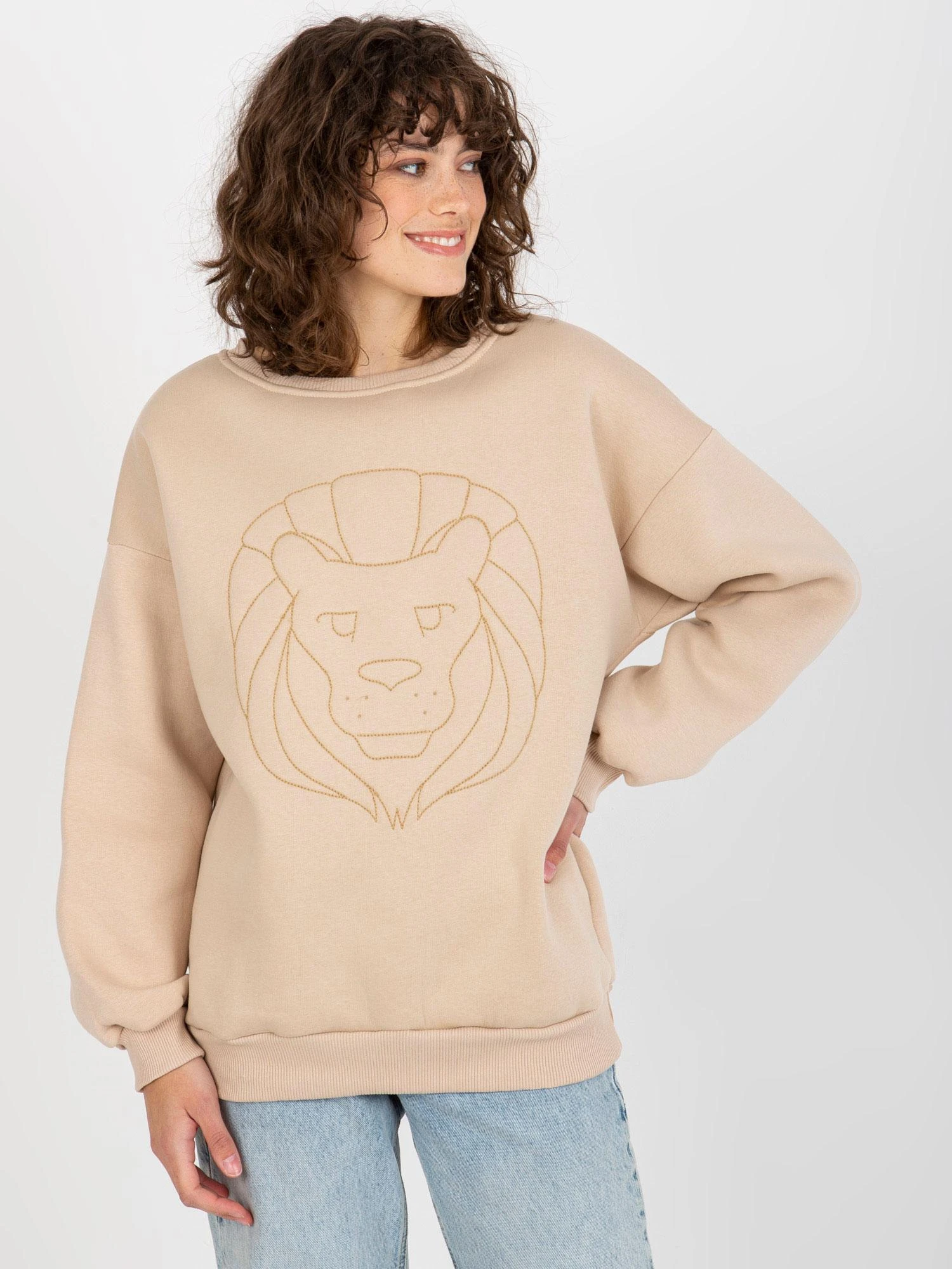Ex Moda Megztinis-EM-BL-617-4.41P-smėlio spalvos