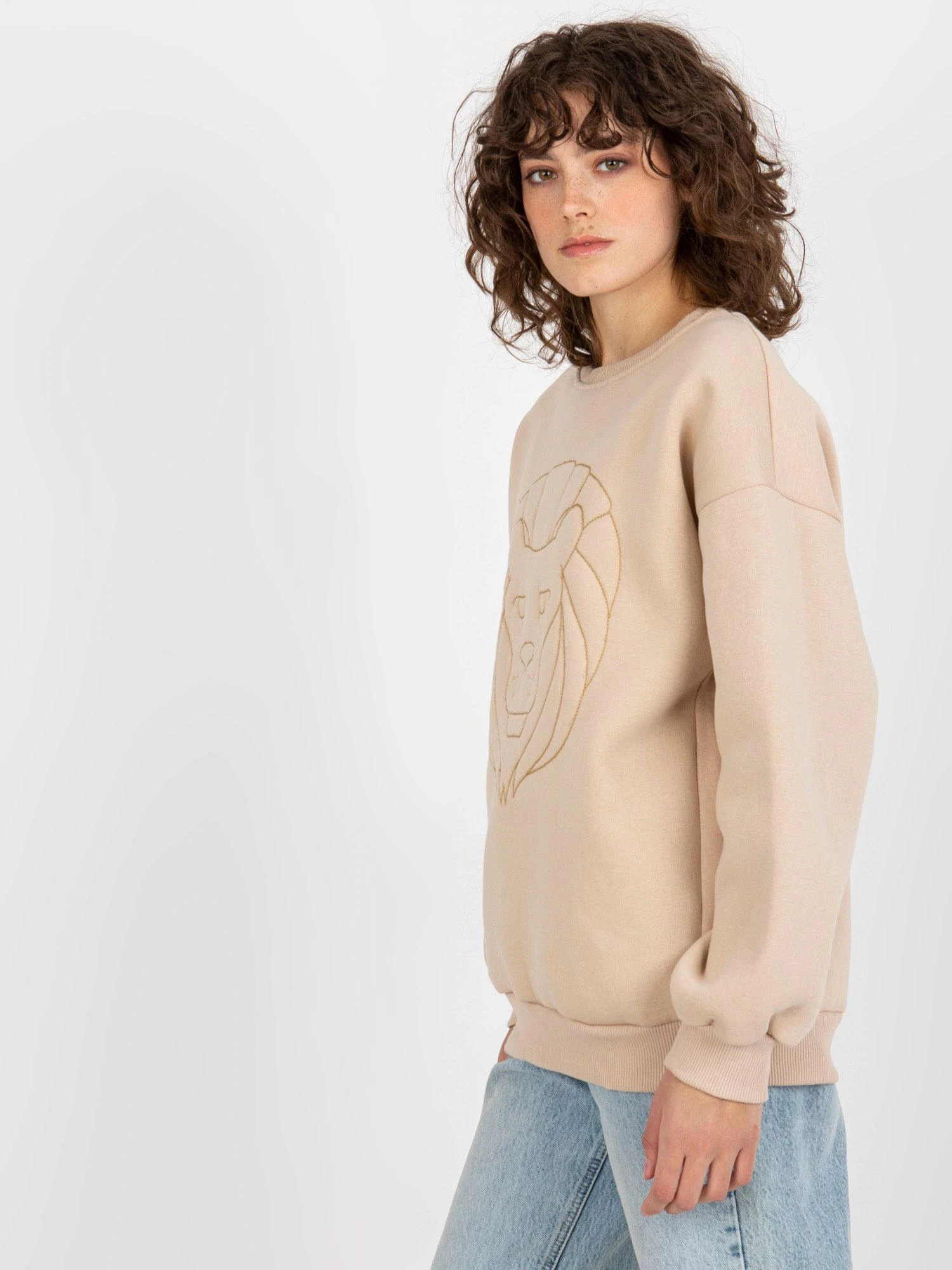 Ex Moda Megztinis-EM-BL-617-4.41P-smėlio spalvos