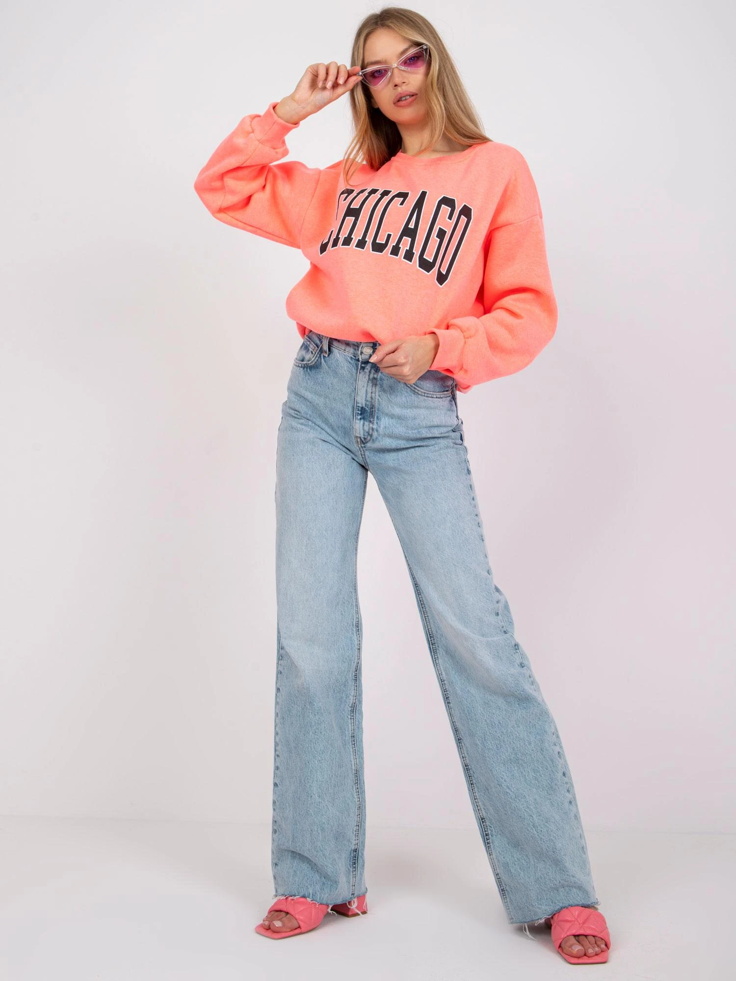 Ex Moda Megztinis-EM-BL-617-C.29X-fluo rožinis