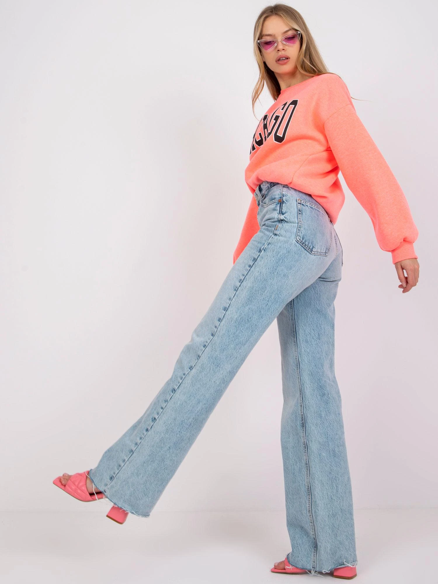 Ex Moda Megztinis-EM-BL-617-C.29X-fluo rožinis