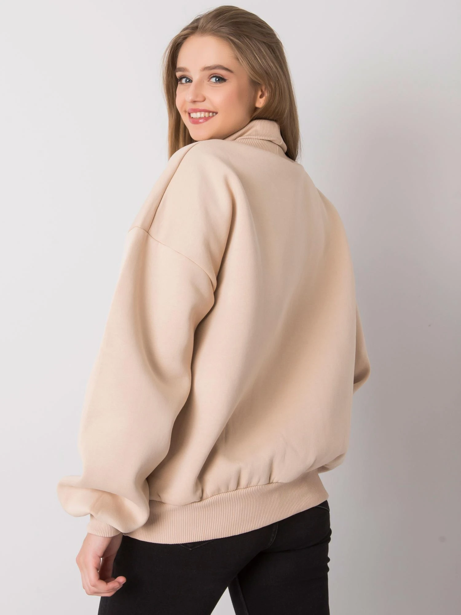 Ex Moda Megztinis-EM-BL-649.23X-smėlio spalvos