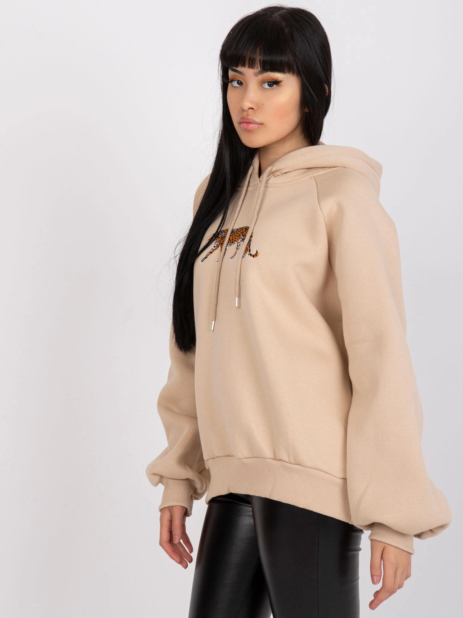 Ex Moda Megztinis-EM-BL-651.99-smėlio spalvos