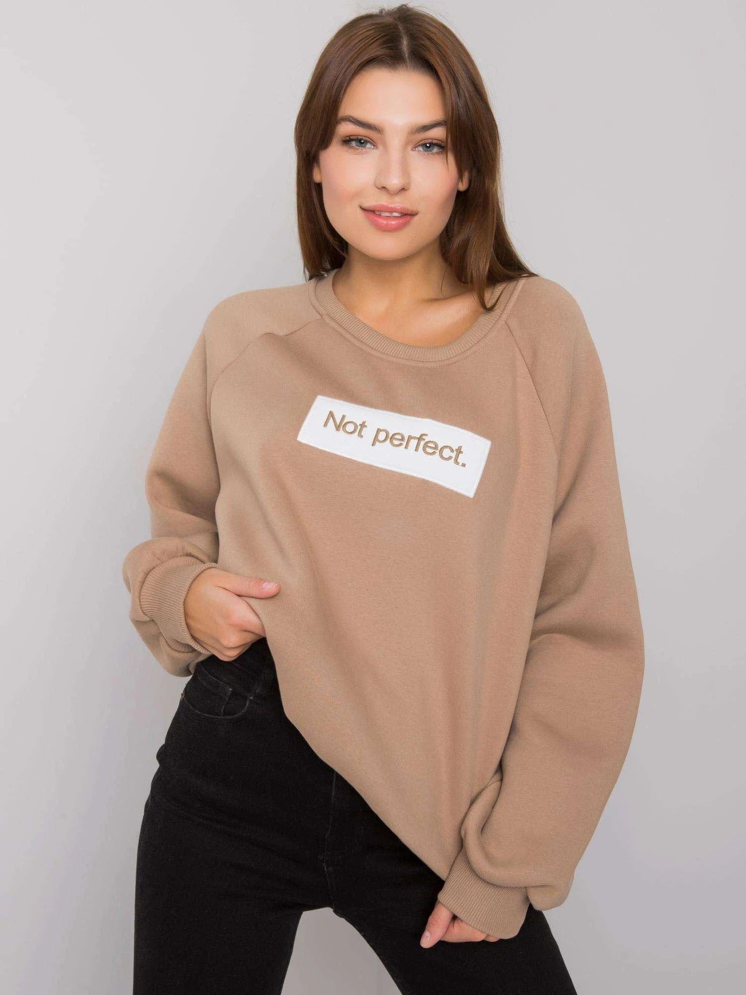 Ex Moda Megztinis-EM-BL-652.13P-smėlio spalvos