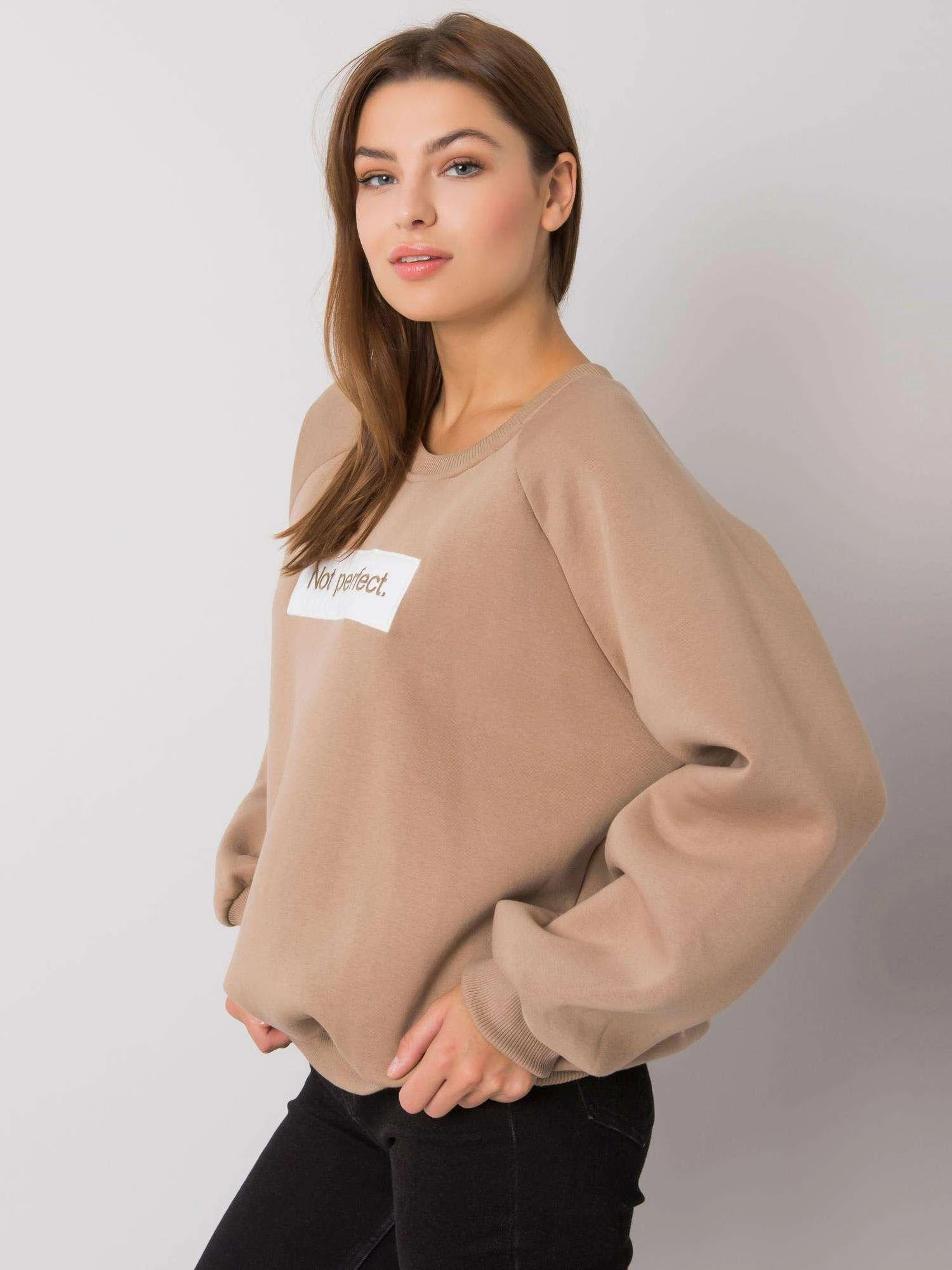 Ex Moda Megztinis-EM-BL-652.13P-smėlio spalvos