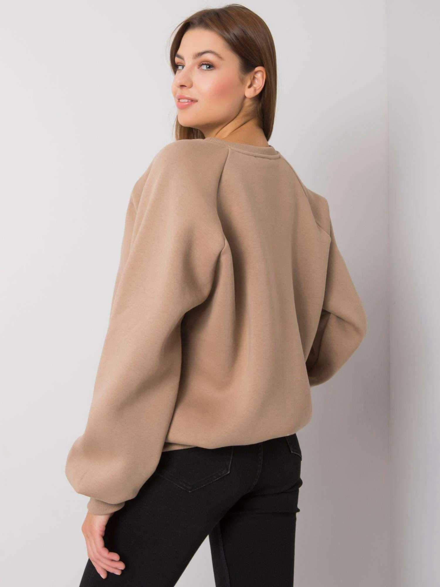 Ex Moda Megztinis-EM-BL-652.13P-smėlio spalvos