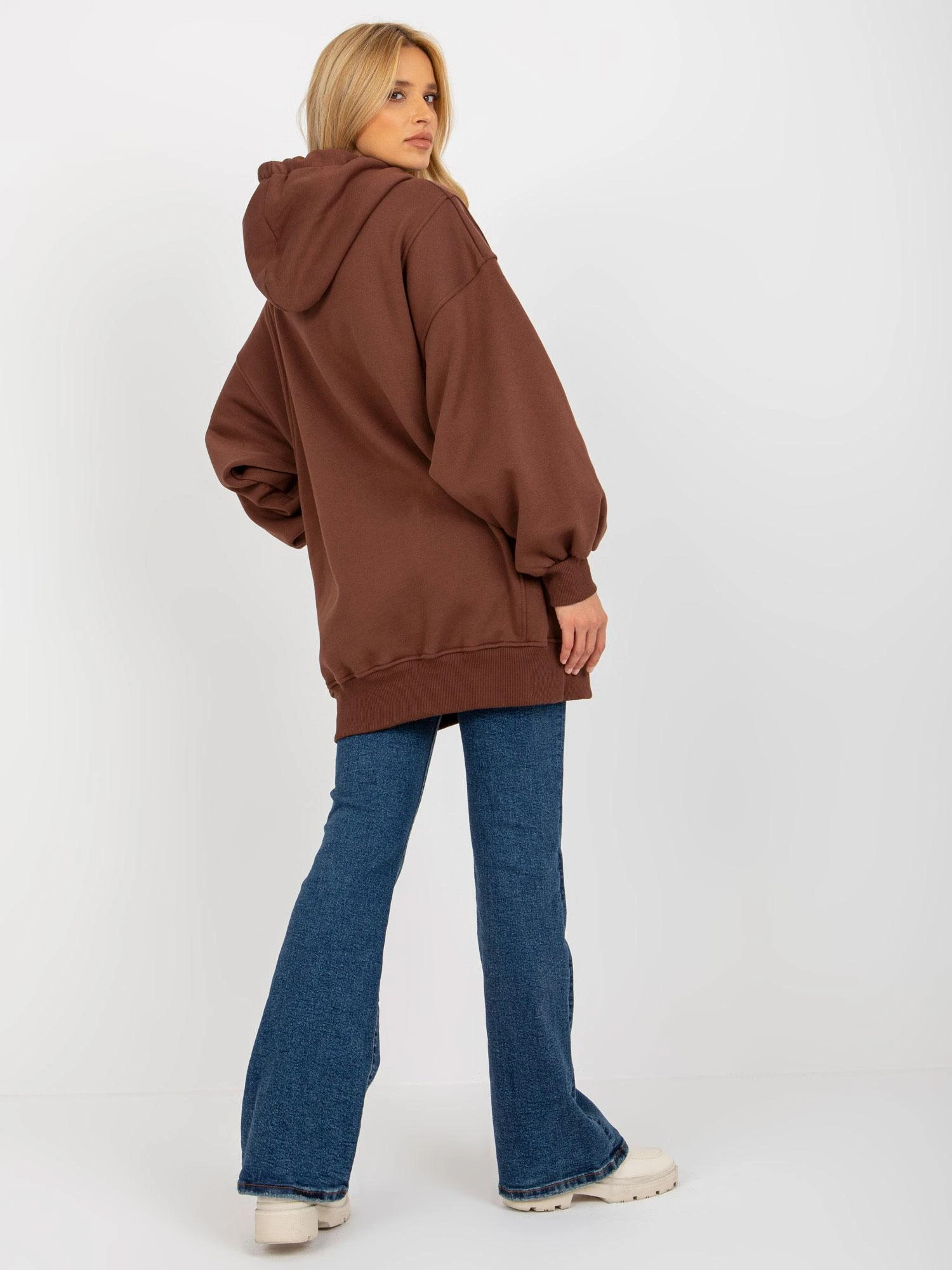 Ex Moda Megztinis-EM-BL-694.20X-tamsiai rudas