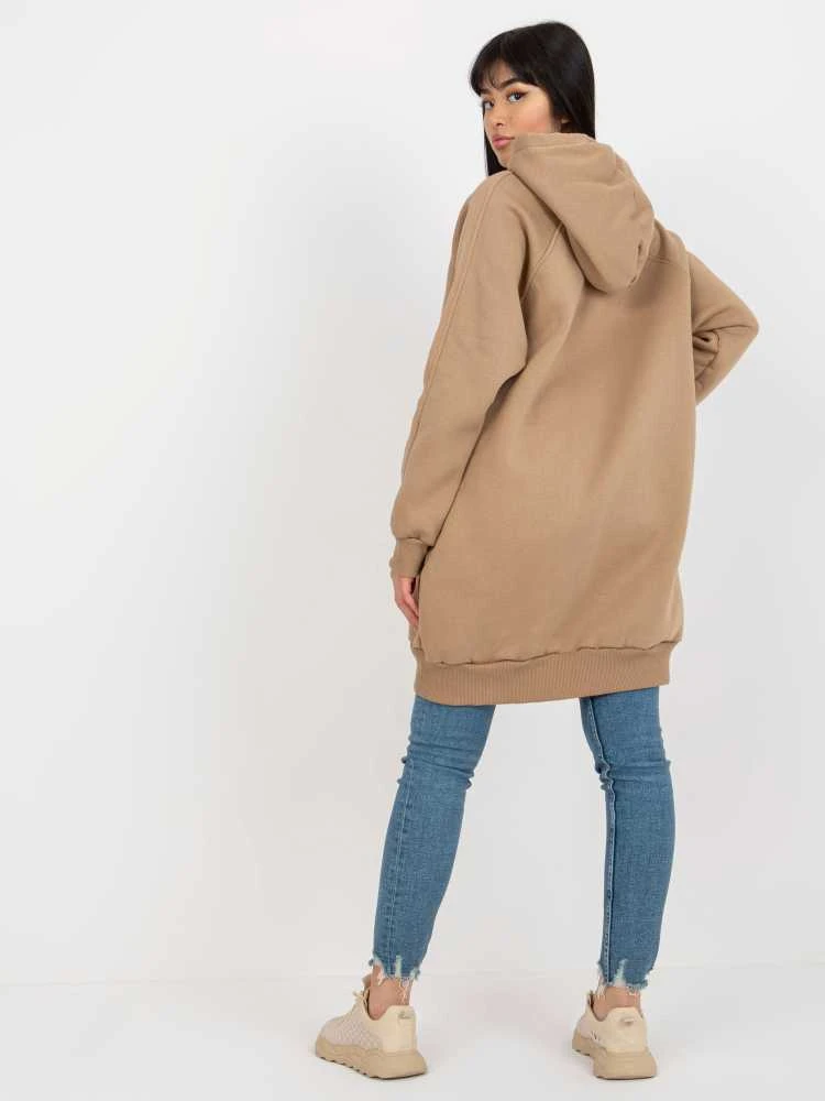 Ex Moda Megztinis-EM-BL-695.25X-tamsiai smėlio spalvos