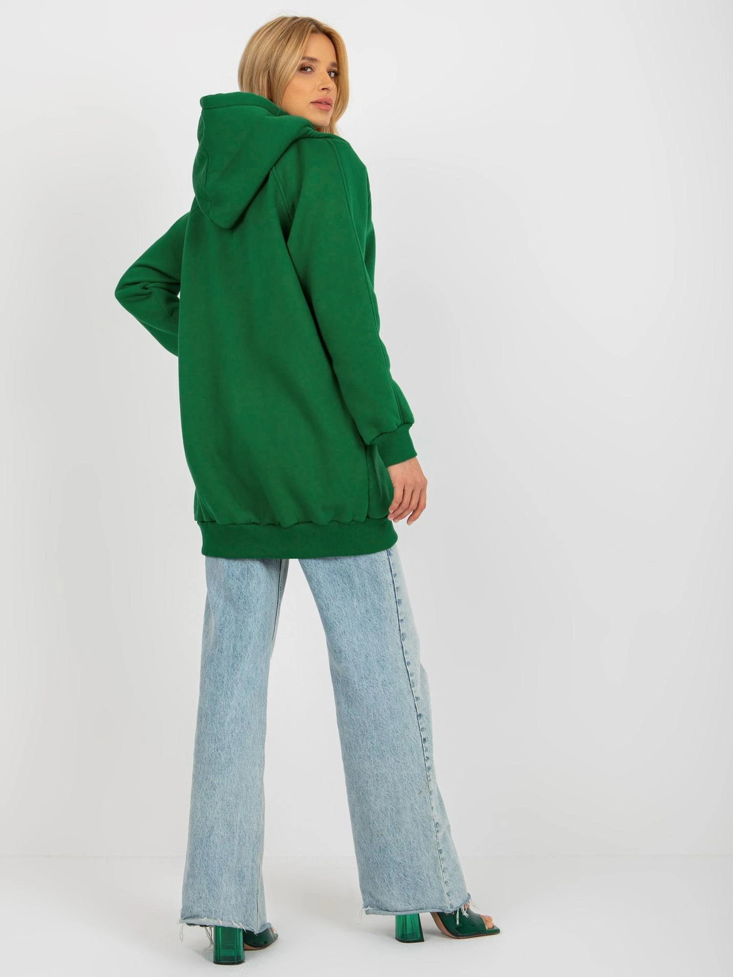 Ex Moda Megztinis-EM-BL-695.25X-tamsiai žalias