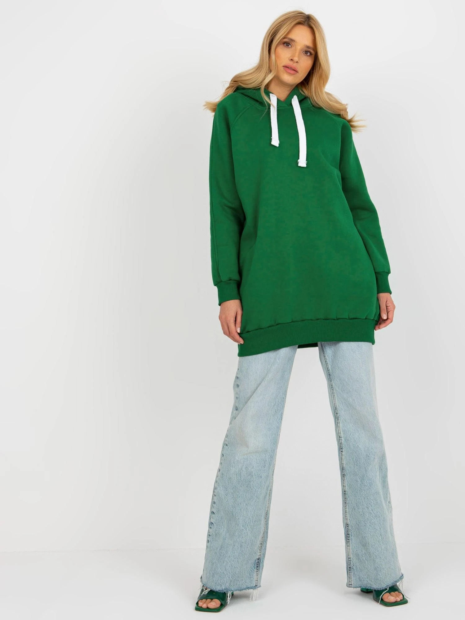 Ex Moda Megztinis-EM-BL-695.25X-tamsiai žalias
