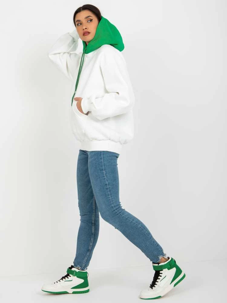 Ex Moda Megztinis-EM-BL-696.68-baltas-žalias