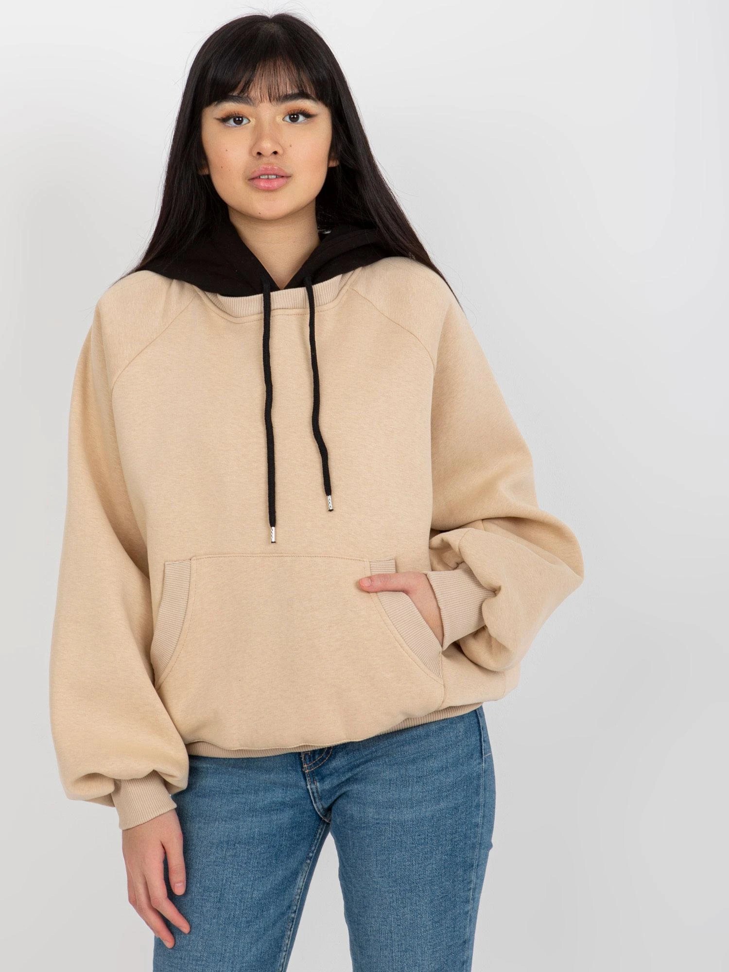 Ex Moda Megztinis-EM-BL-696.68-smėlio spalvos