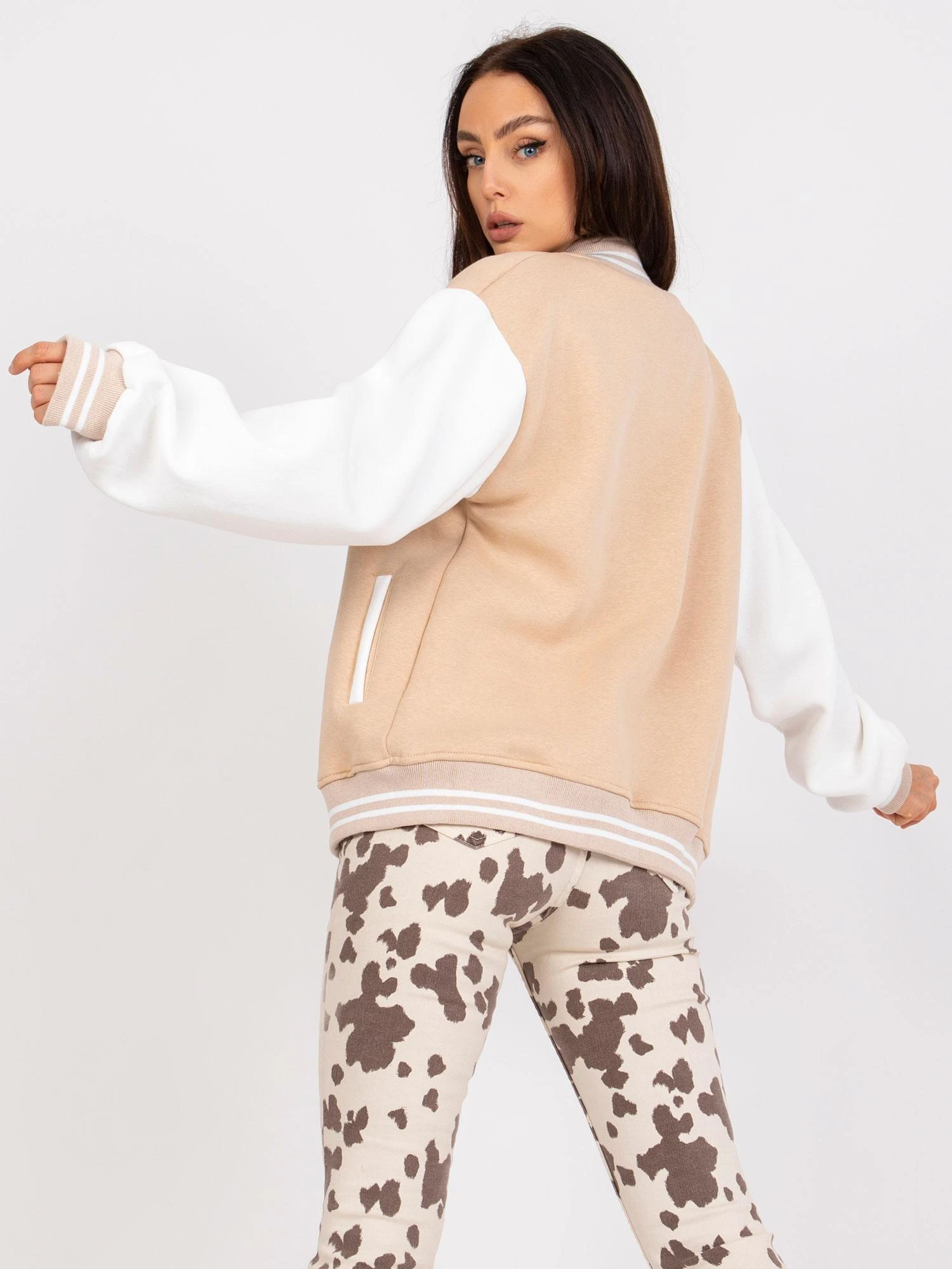 Ex Moda Megztinis-EM-BL-697.88-smėlio spalvos