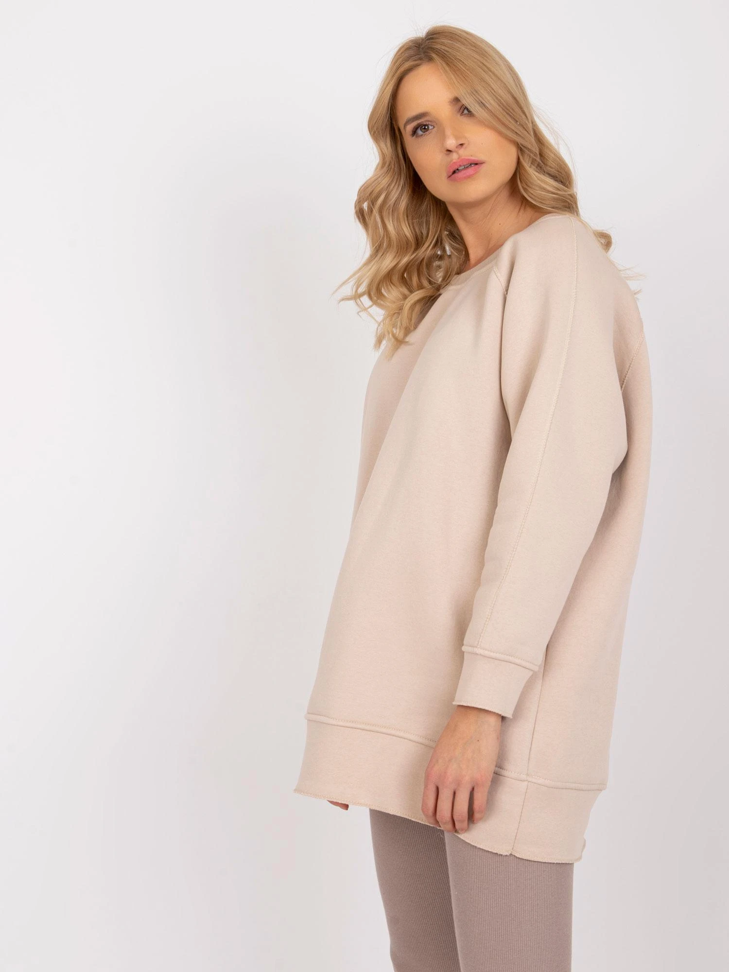 Ex Moda Megztinis-EM-BL-711.05-smėlio spalvos