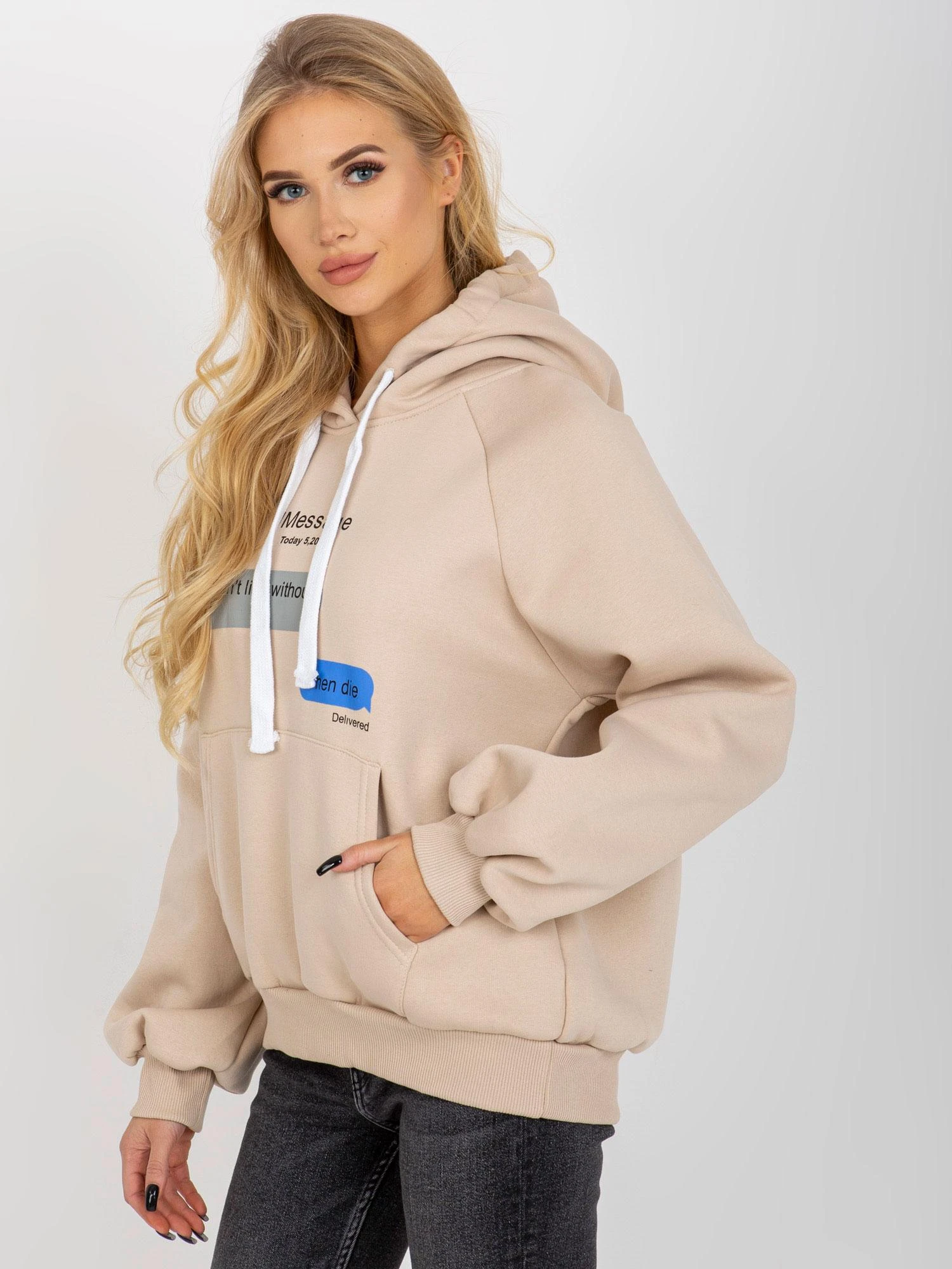 Ex Moda Megztinis-EM-BL-718.39P-smėlio spalvos
