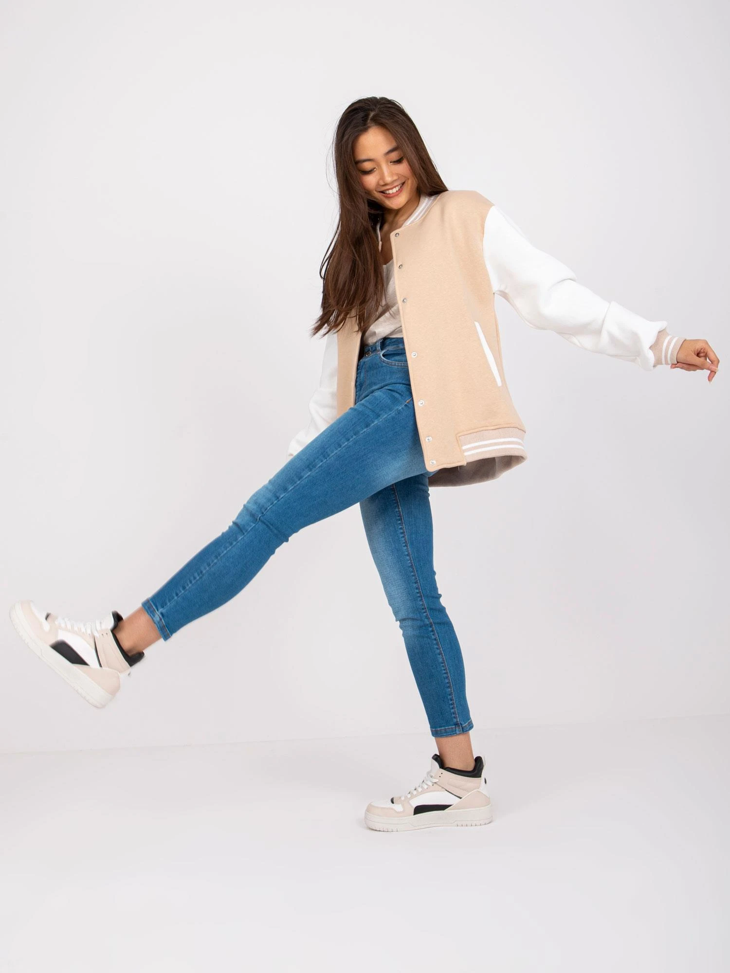 Ex Moda Megztinis-EM-BL-722.44P-smėlio spalvos