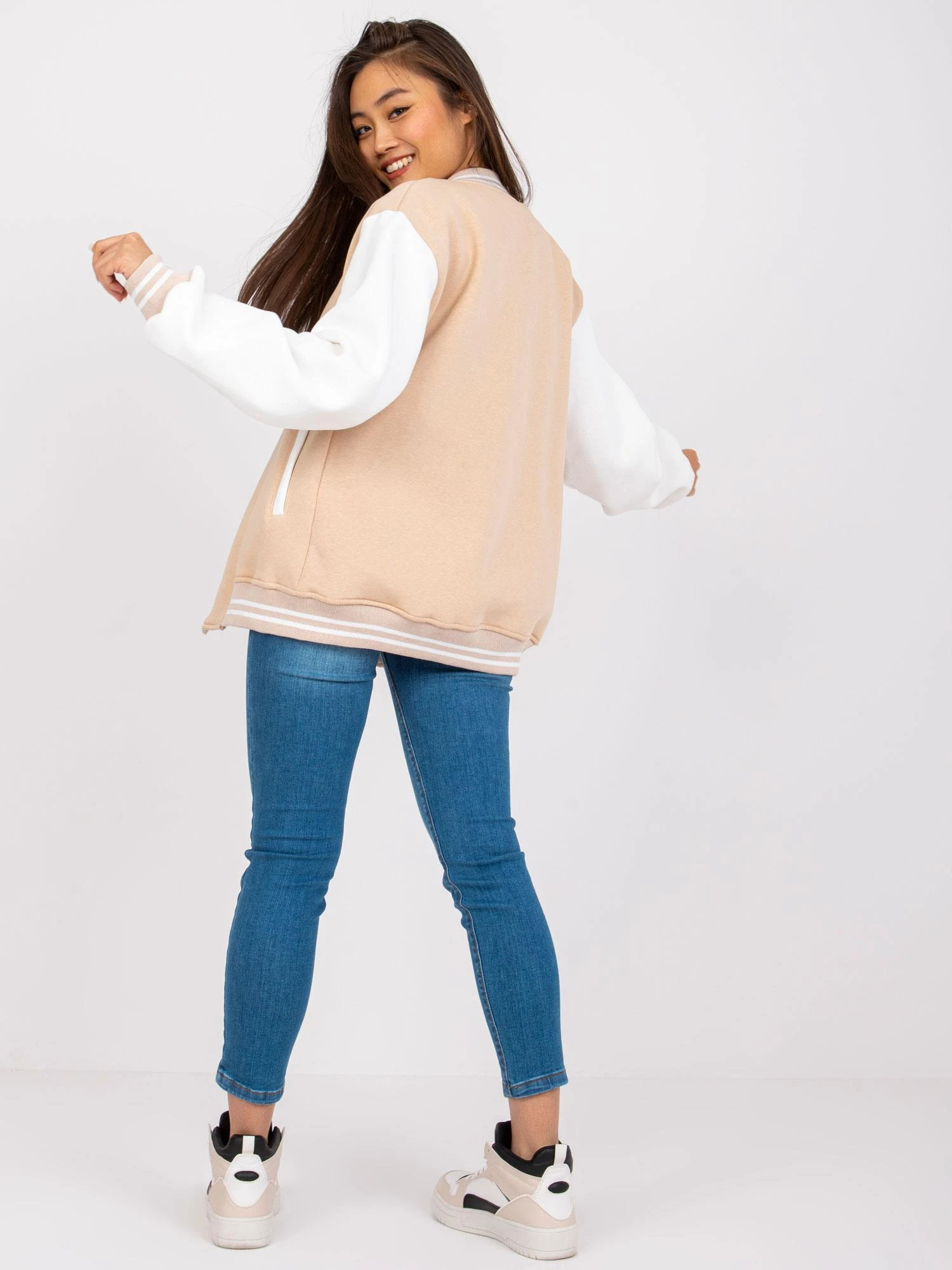 Ex Moda Megztinis-EM-BL-722.44P-smėlio spalvos