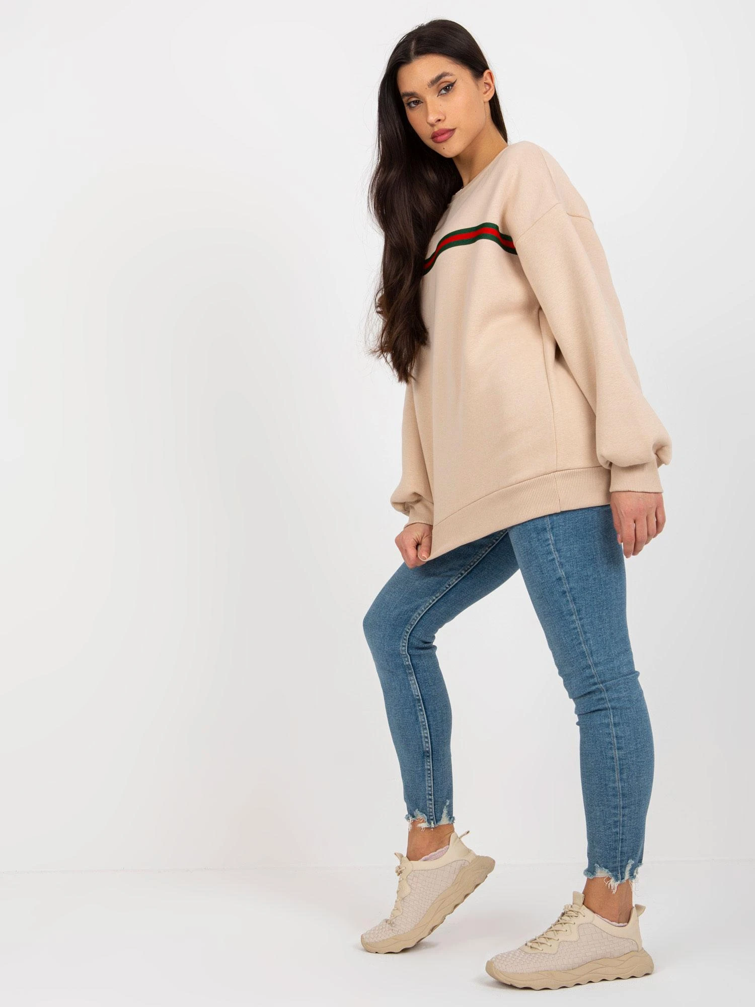 Ex Moda Megztinis-EM-BL-760.01-smėlio spalvos