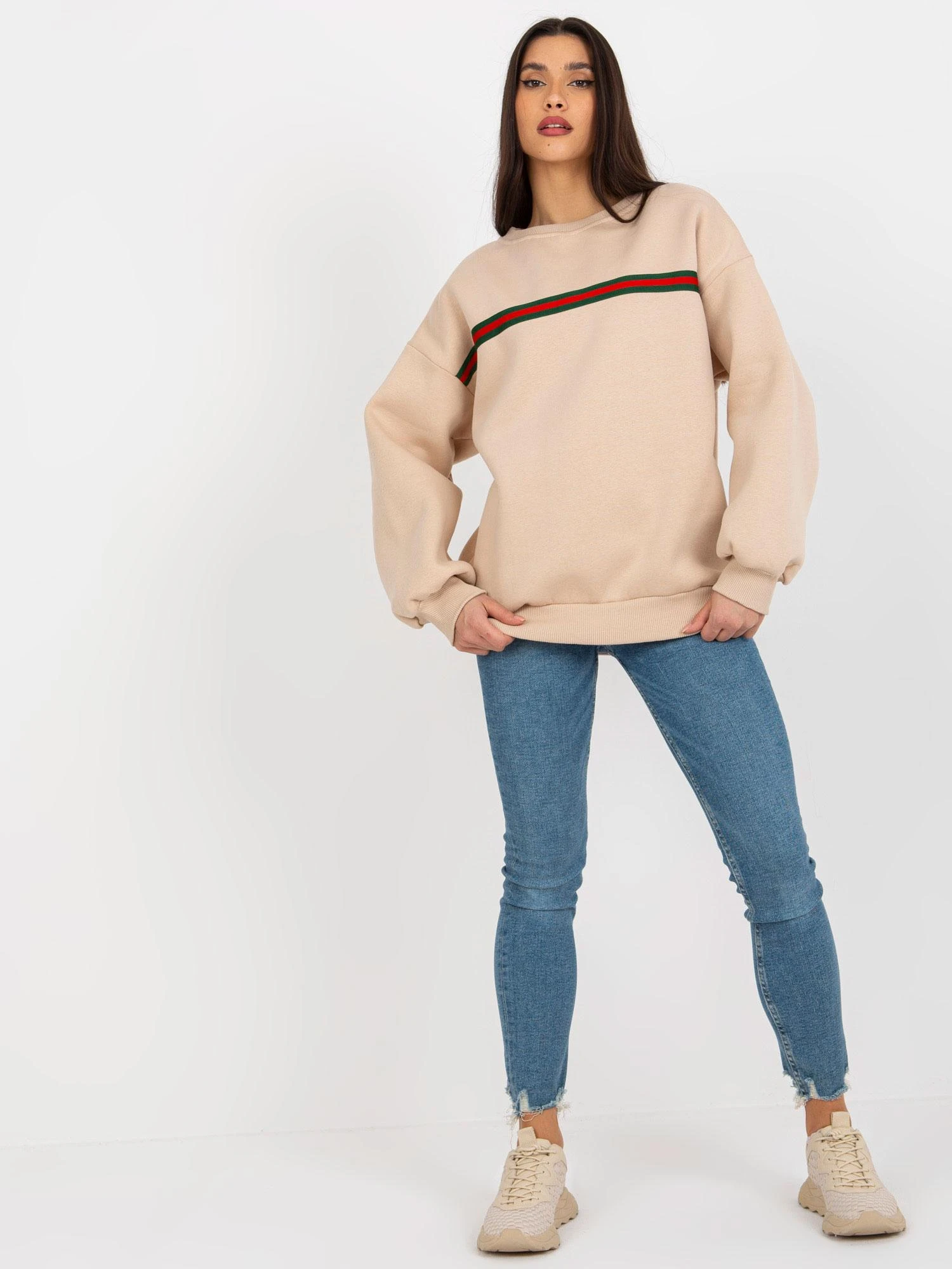 Ex Moda Megztinis-EM-BL-760.01-smėlio spalvos