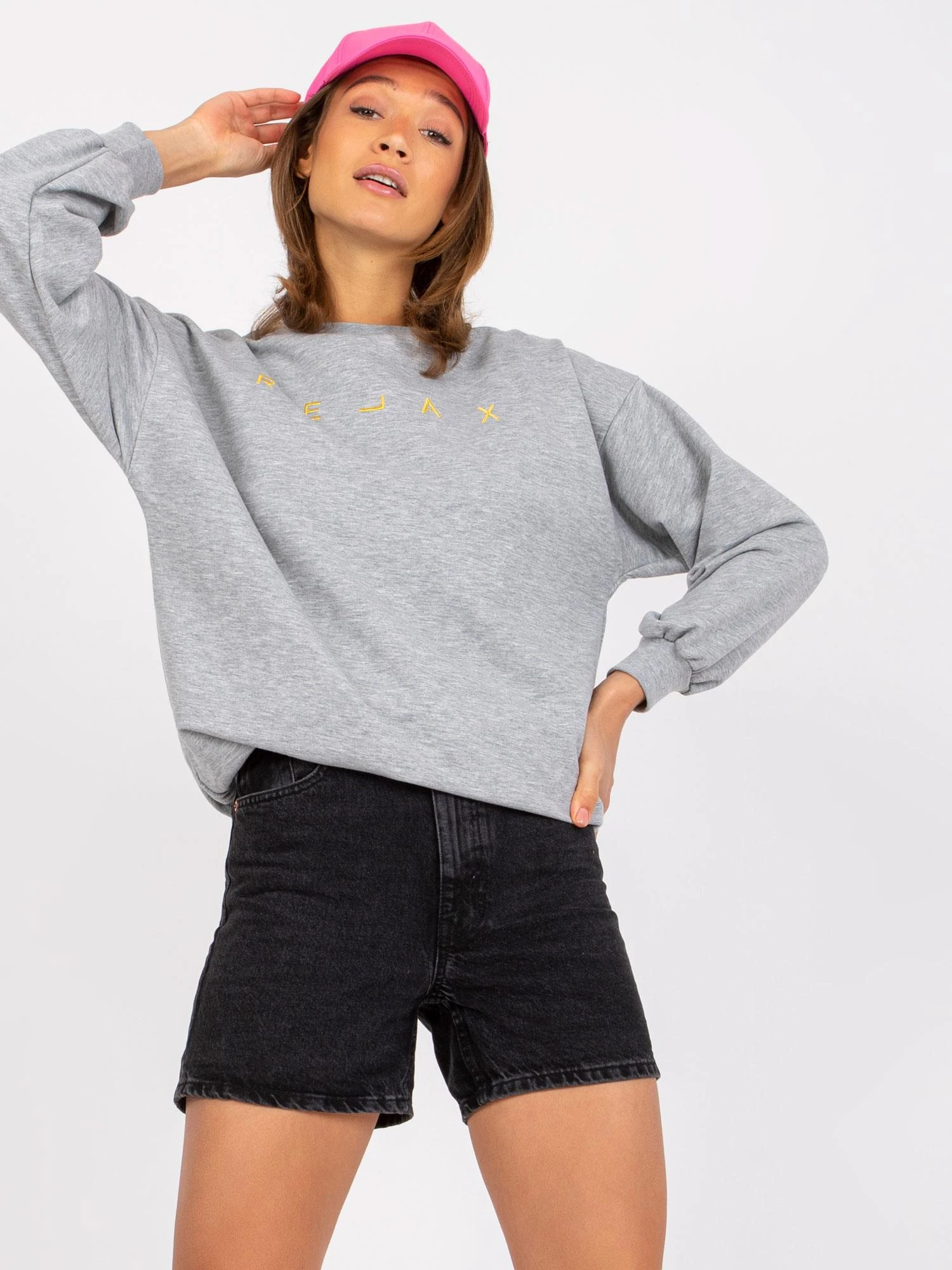 Ex Moda Megztinis-EM-BL-U536/2.00-pilka
