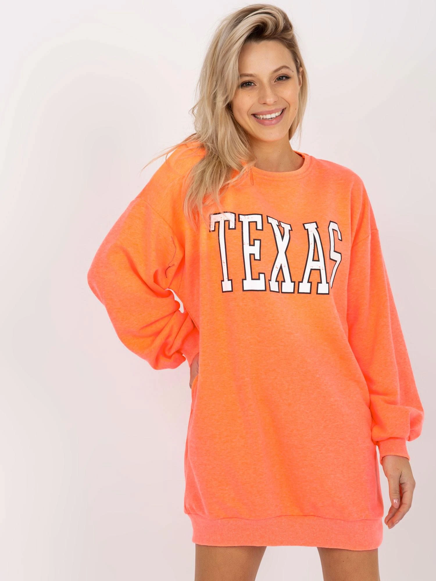 Ex Moda Megztinis-EM-BL-U719.82P-fluo oranžinis