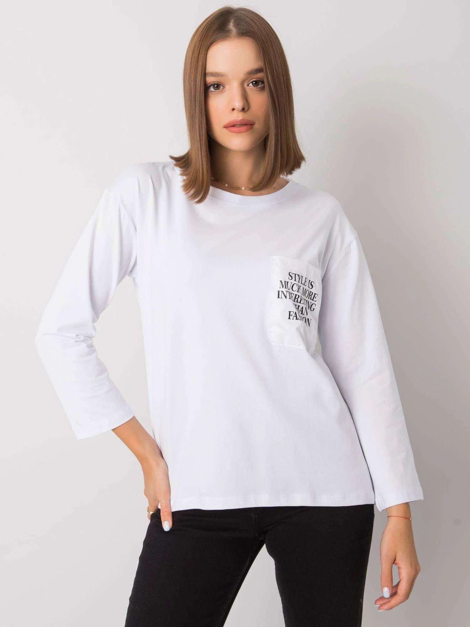 Ex Moda Palaidinė-EM-BZ-612.74P-balta